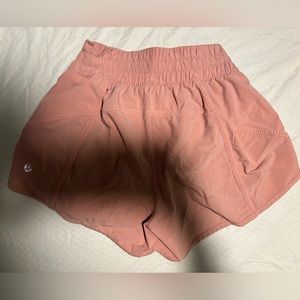 Lululemon pink tracker shorts size 4